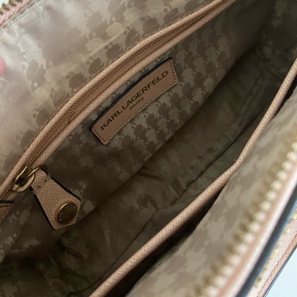 KARLLAGERFELD Paris Crossbody Bag in Baby Pink - Picture 6 of 9